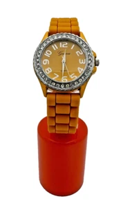 Geneve Watch - Orange, Silicone Strap, (New) - Picture 1 of 2