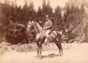 Algeria French Colonial horse rider old Photo 1880' - Imagen 1 de 4