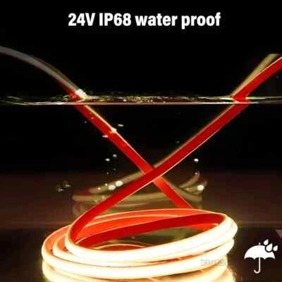 IP68 COB LED Streifen Wasserdicht 24V Neonlicht 320Leds/m Flexibles Band Band - Bild 1 von 4