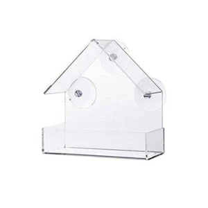 Bird Feeder Window Parrot Food Feeder Bird Feed Box  Birdfeeders J8N1 - Picture 1 of 9
