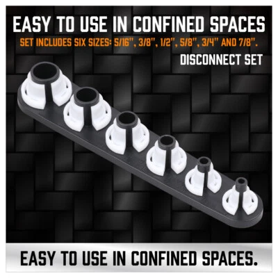 HORUSDY 6pc A/C Pipe Fuel Lines Clip Quick Joint Disconnect Removal Tools Auto - Image 1 of 4