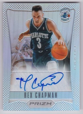 2012-13 Panini Prizm Rex Chapman #31 Silver Prizm Auto 7/25 Hornets Bullets Suns - Imagem 1 de 2