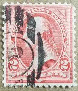 Scott 267 1895 2 Cent Washington US Postage Stamp - Picture 1 of 2