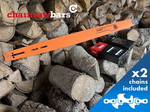 42” Lo Pro Chainsaw Miilling Bar x2 Ripping Chains Husqvarna 390XP, 392XP, 395XP - Picture 1 of 8