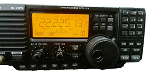Icom IC-R75 Receiver w/DSP Tested Working Original Unit - Zdjęcie 1 z 8