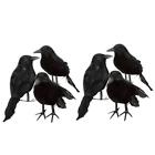 Black Lifesize Raven Movie Prop Fake Crow Halloween Fake Bird Hunting Decor Bu