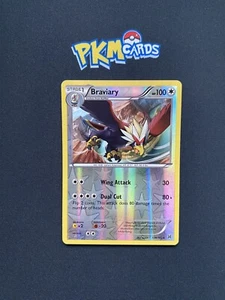 Juego de cartas coleccionables Pokémon Braviary Breakthrough 130/162 holograma inverso raro LP. - Imagen 1 de 3