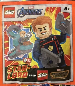 Lego Star-Lord Paper Bag 242402 Marvel Guardians Of The Galaxy Minifigure NEW - Picture 1 of 1