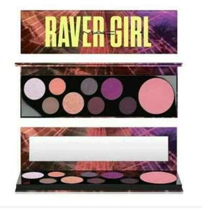 Mac Cosmetic Eyeshadow Palette Raver Girl 8 Eye Shadow + Highlighter Powder NEW - Picture 1 of 8