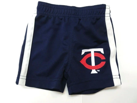 Vintage MLB  Minnesota Twins 0-3 Mos 100% Polyestor Shorts w/Logo On leg-Cute Cover
