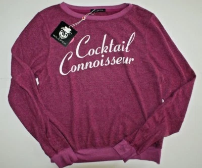 Camiseta Wildfox Cocktail Connoisseur Baggy Beach Jumper BBJ M Nova com etiquetas - Imagem 1 de 3