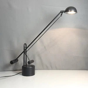 IKEA B8810 Black Metal Counter-Balanced Halogen Crane Desk Lamp Postmodern 80's - Picture 1 of 7