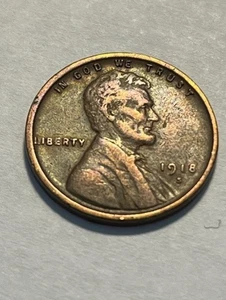 1918-S Lincoln Wheat Cent/F+ #16853-2 - Bild 1 von 2