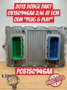 2013 Dodge Dart P05150946AA 2.4L AT ECM Plug & Play “Programmed To Vin”OEM - Picture 1 of 4