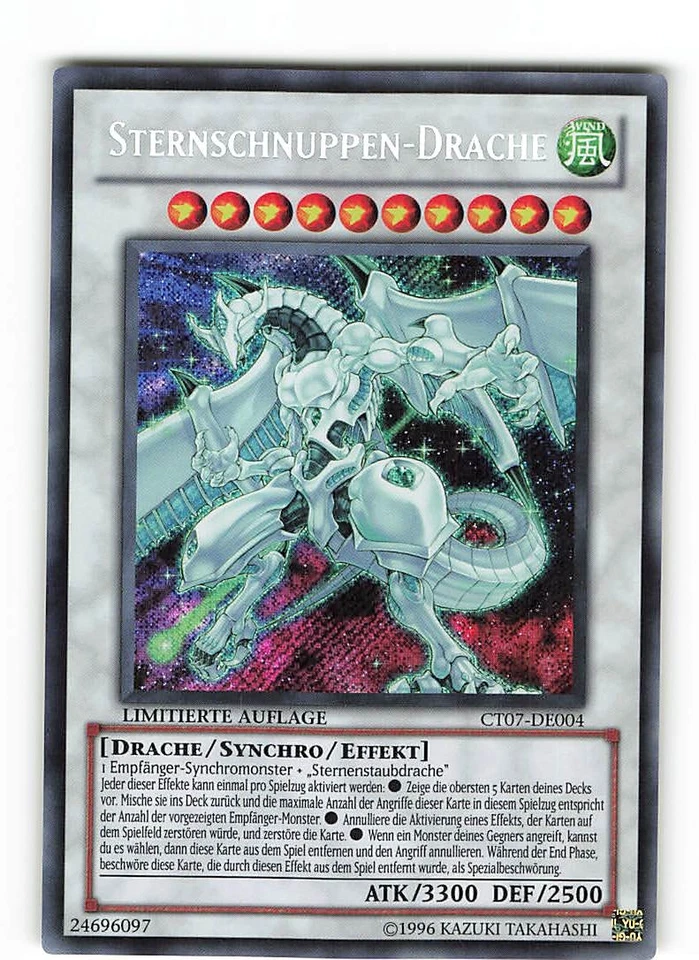 Yugioh STERNSCHNUPPEN-DRACHE , ct07-de004 Secret Rare deutsch NM Limitiert - Bild 1 von 2