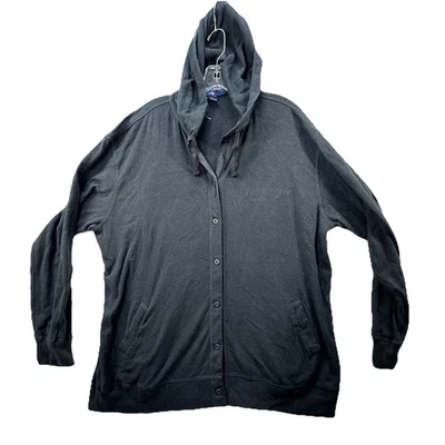 Moletom com capuz vintage Y2K Ralph Lauren esporte masculino tamanho médio feito nos EUA - Imagem 1 de 4