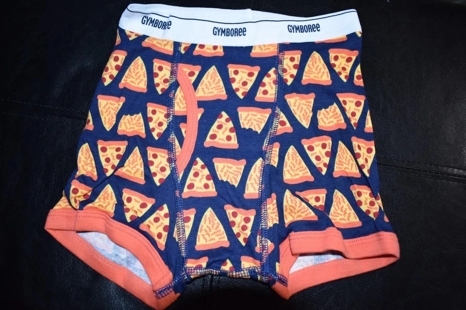 F7!WOW! Calzoncillos boxer de algodón 2017 nuevos sin etiquetas Gymboree Boys XS 4 PIZZA ropa interior Foto 1 de 1