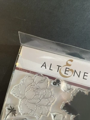 Juego de sellos AlteNew - Titulado Peonía Ramo - Retirado de 2015 - Perfecto para primavera Foto 1 de 4