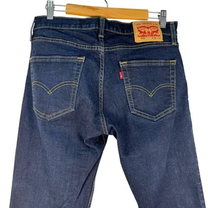 Jeans Levi’s 511 denim lavaggio scuro uomo taglia 32 x 34 slim fit emo grunge - Foto 1 di 8