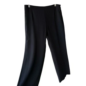 Giorgio Armani Hose Trousers Slacks Schwarz Seidenmischung Business Preppy Academia 8 - Bild 1 von 7