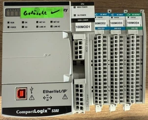 Allen-Bradley Compact Logix 5069-L306ER + 2x 5069-IB16 + 50690B8 - Bild 1 von 6
