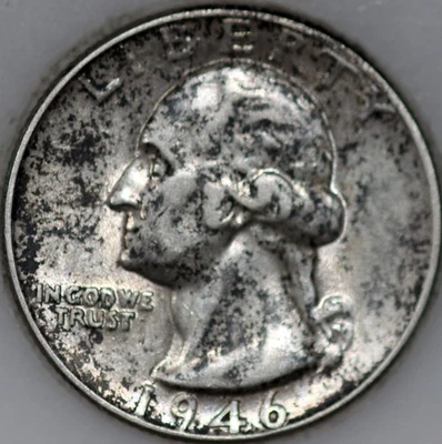 1946-P Washington Quarter 90% Silver As Shown [SN03] - Image 1 of 2