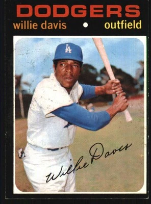 1971 Topps #585 Willie Davis VGEX Dodgers 609064 - Image 1 of 2