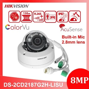 Cámara IP domo Hikvision DS-2CD2187G2H-LISU 8 MP luz híbrida inteligente colorVu - Imagen 1 de 9