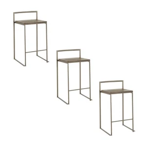 Fuji Industrial Bar Stools (Set of 3) - Picture 1 of 5