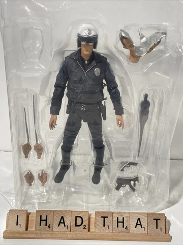 NECA Ultimate T-1000 Motorcycle Cop Terminator Scale READ Missing PIECE Cover