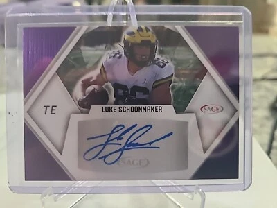 2023 SAGE LUKE SCHOONMAKER (COWBOYS) ROOKIE AUTOGRAPH NM Condition  - Image 1 of 2