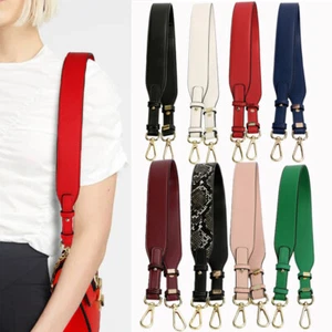 3.8cm Wide Genuine Leather Shoulder Replacement Purse Strap Handbag Bag Handle - Foto 1 di 24
