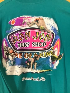 Camiseta de Bolsillo 1990 Vintage RON JON Surf Shop Para Hombre Grande Hecha en EE. UU. Puntada Única - Imagen 1 de 10