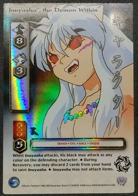 Inuyasha Jaki Ultra Rare 116 Inuyasha,  The Demon Within 1st Edition TCG CCG - Image 1 of 2