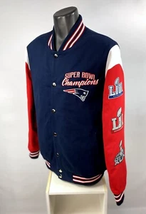 NEW ENGLAND PATRIOTS 6 Time SUPER BOWL CHAMPIONSHIP Cotton Jacket 2022 - Picture 1 of 9