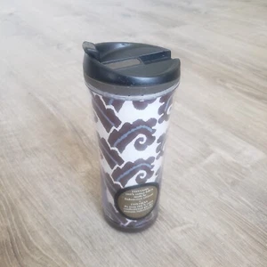 Starbucks 2007 Tumbler Travel Cup Edition Mug Brown Fabric Insert 16oz - Picture 1 of 7
