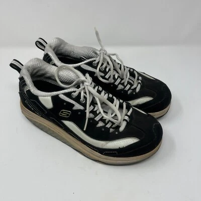 Skechers Shape-Ups Zapatos Mujer Talla 7.5 Negro Blanco Fitness Tonificación Rocker 11809 Foto 1 de 4