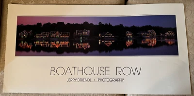 Jerry Driendl 1991 费城船屋行艺术印刷品 - 36 英寸 x 15 英寸 — 第 1/4 张图片