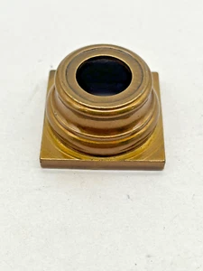NOS Brass Mantel Clock Column Base (Takes 3/4 Inch Round Column) (CM83-0545) - Picture 1 of 4