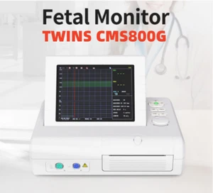 CMS800G Fetal Monitor 24Hr TWINS FHR TOCO FMOV Monitor Recorder Printer Alarm CE - Picture 1 of 18