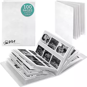Pbf Photo Booth Album | 2X6 Photo Album W/Picture Sleeves | 2X6 Strips Memory Bo - Picture 1 of 12