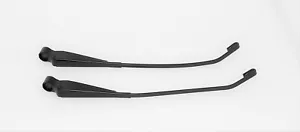 WIPER ARMS SET OF 2 LEFT & RIGHT BLACK VOLKSWAGEN T2 TRANSPORTER BUS 1968-1979 - Picture 1 of 2