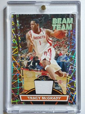 2007 Stadium Club Tracy McGrady #PATCH Beam Team Game Worn Jersey - Image 1 of 2