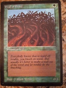 Wall Of Wood Beta MTG - Picture 1 of 2