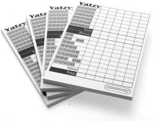 Yatzy Score Sheet Cards x4 Pads (200 Sheets) - Picture 1 of 1