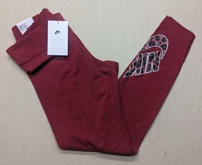 NUEVO CON ETIQUETAS Nike Leggings Estampado Animal Calce Ajustado Tiro Medio Largo Completo Para Mujer Talla Pequeña Foto 1 de 4
