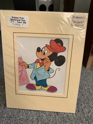  Disney  Mickey Mouse  Print vintage - Image 1 of 4