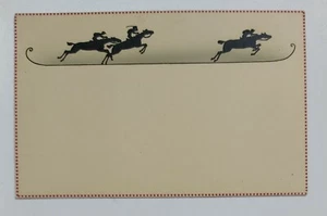 34584 Cartolina Illustrata - cavalli ippica - Picture 1 of 2