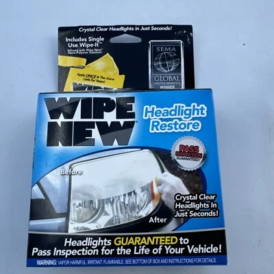Wipe New HDL6PCMTRRT Headlight Restore Kit NIP - Image 1 of 4
