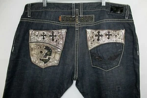 Robin's Jean Skull Embellished - Men's Size 42 - Picture 1 of 12